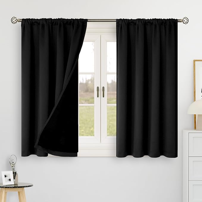 BGment 100% Blackout Curtains 40 Inch Length - Image 2