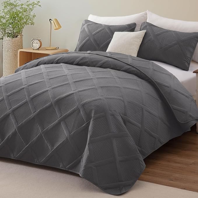 Exclusivo Mezcla Quilts Queen Size, Modern Striped Pattern, Lightweight Bedding - Image 2