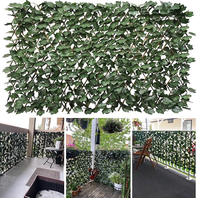 Expandable Faux Ivy Fence Privacy Screen - Image 5