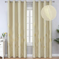 Beige Blackout Curtains 84 Inches Long, Room Darkening Curtains by ESTELARTEXTILER