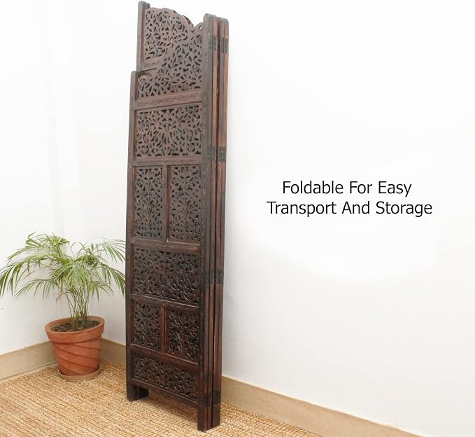 COTTON CRAFT Room Divider Wood Screen - Image 7