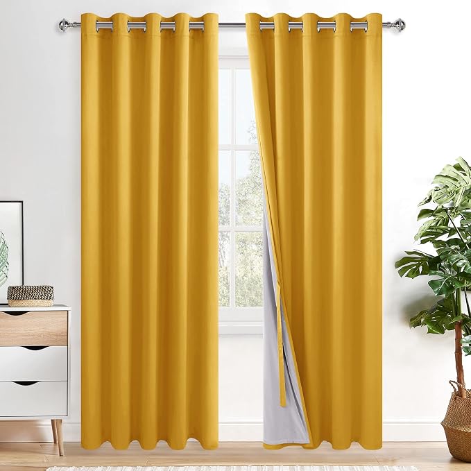 XWZO 100% Blackout Curtain Panels by XWZO