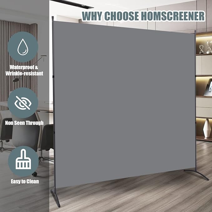 Room Divider Folding Privacy Screens, 6FT Tall Divider - Image 3