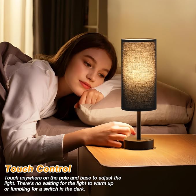 Dicoool Bedside Table Lamp for Bedroom - Image 2