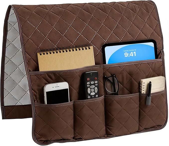 Sofa Armrest Organizer with 6 Pockets by IBEQUEM
