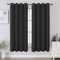 CUCRAF Dark Grey Blackout Curtains 54 inch Length 2 Panels Set, Room Darkening by CUCRAF