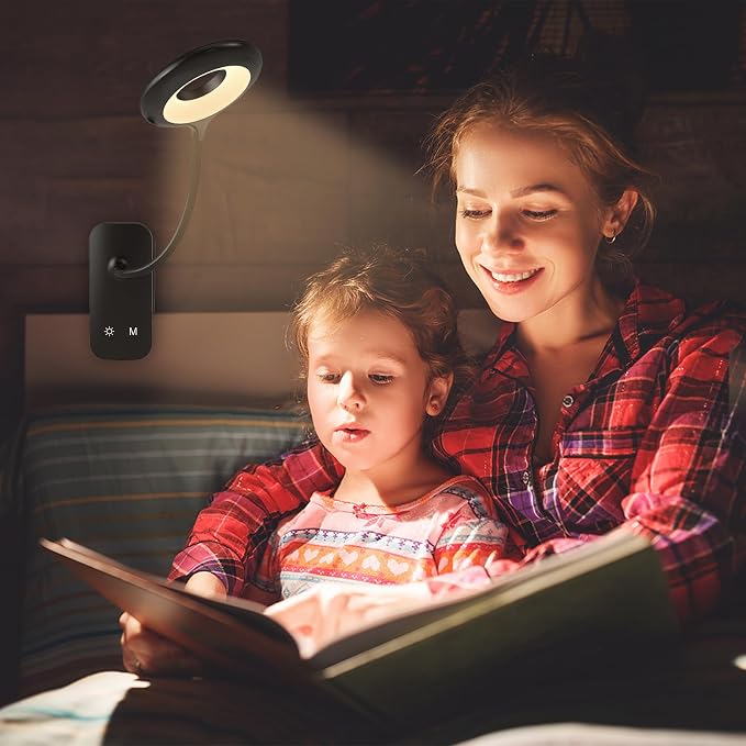 CUHIOY Rechargeable Clip on Reading Light - Image 6