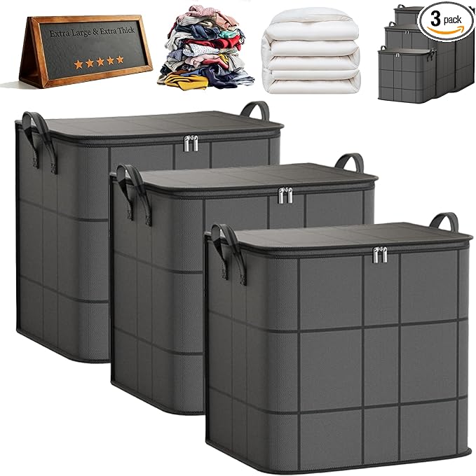 180L Spacious Moving Storage Bin by Unknown