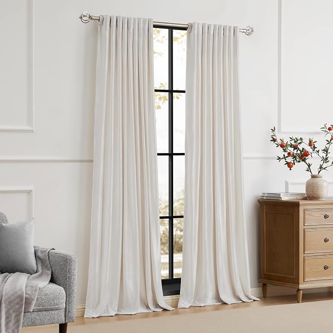 PRIMROSE Cream Ivory Curtains 108 inch - Image 7
