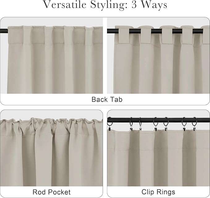 PONY DANCE Short Black Out Curtain Panels - Image 5