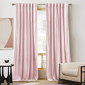 RYB HOME Pink Velvet Curtains 84 inches by RYBHOME