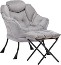 Lazy Chair with Ottoman, Comfy Reading Chair, Lounge Chair by Aunekiv