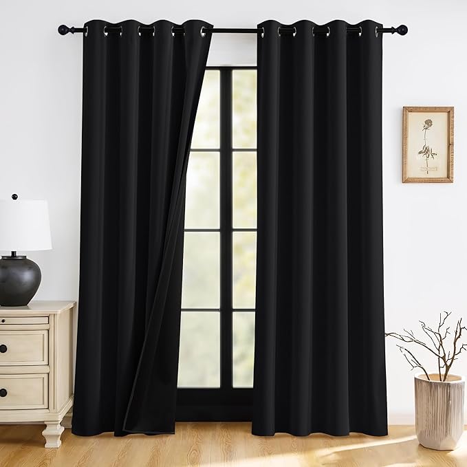 RYB HOME 100% Blackout Curtains by RYBHOME