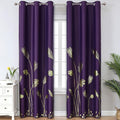 Purple Blackout Curtains for Living Room by ESTELARTEXTILER