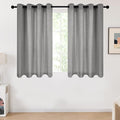 Deconovo Dark Grey Linen Curtains by Unknown