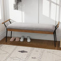 LukeAlon Modern Chenille Ottoman Bench by LukeAlon