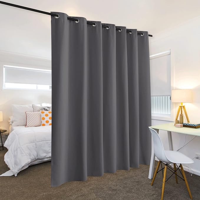 RYB HOME Room Divider Curtain for Sliding Glass Door Panel Wall Backdrop | - Image 3