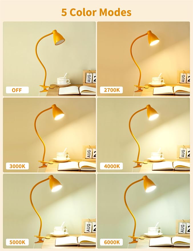 BOHON Clip on Light, Desk Lamp - Image 2