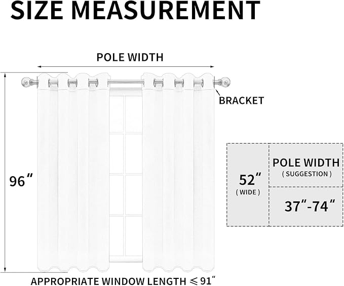 Easy-Going Thermal Grommet Blackout Curtains, 2 Panels 52x96 in, Noise Reduction - Image 7