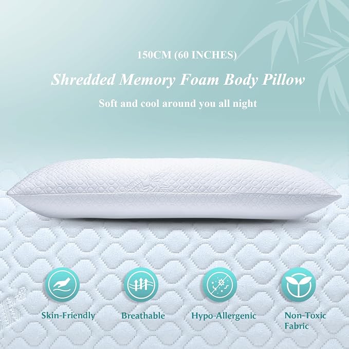 Extra Long Body Pillow Cubies Memory Foam 150x50cm – Anime Body Pillow Insert - Image 6