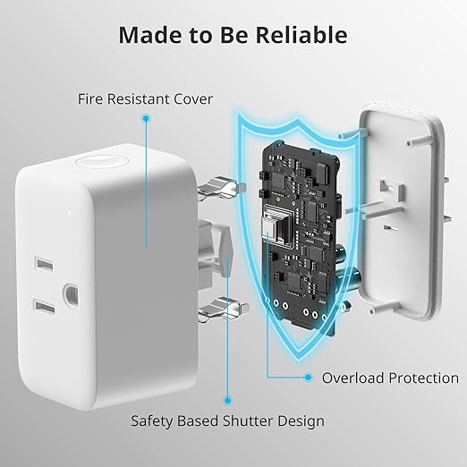 【2025 New】 SwitchBot Smart Plug Mini 15A(2 Pack), Energy Monitor, Smart Home WiFi(2.4GHz) & Bluetooth Outlet, Compatible with Alexa & Google Home, APP Remote Control & Timer Function, No Hub Required