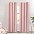 KOUFALL Blush Pink Blackout Curtains by KOUFALL