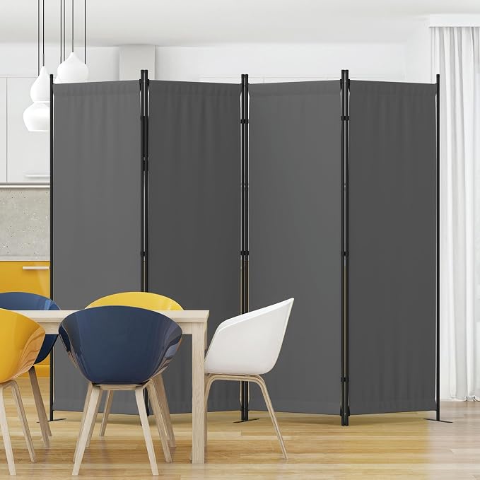 Privacy Screen Room Divider as Dressing Screen 4 Panel Wall Room Divider by Kecreque