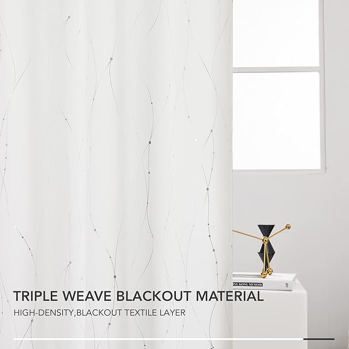 Deconovo Living Room Curtains 84 Inches Long, Thermal Insulated, Room Darkening - Image 5