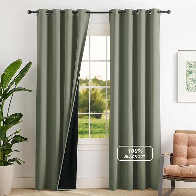 NICETOWN Grommet Blackout Curtains by NICETOWN