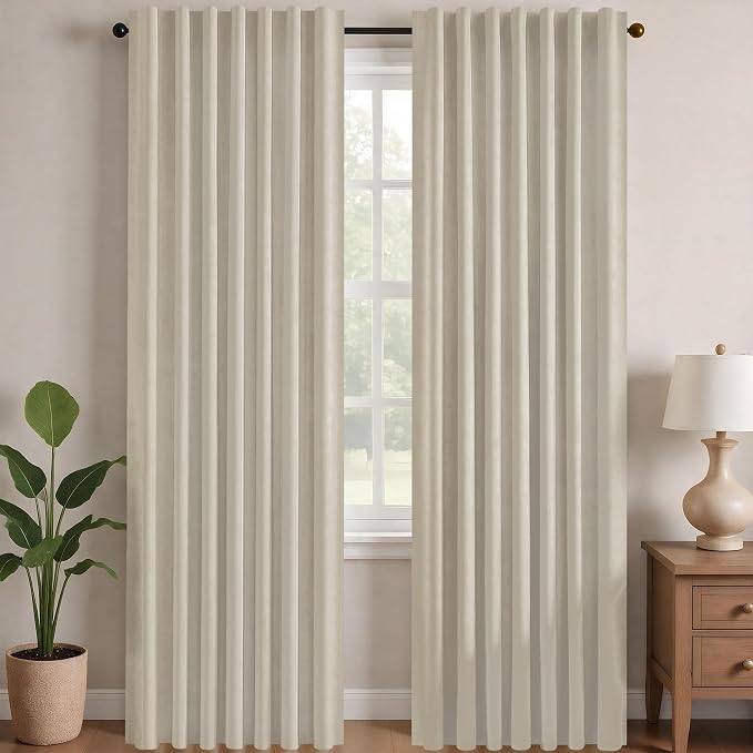 Deconovo Blackout Curtains for Bedroom, Living Room Curtains 95 Inches Long | by Unknown