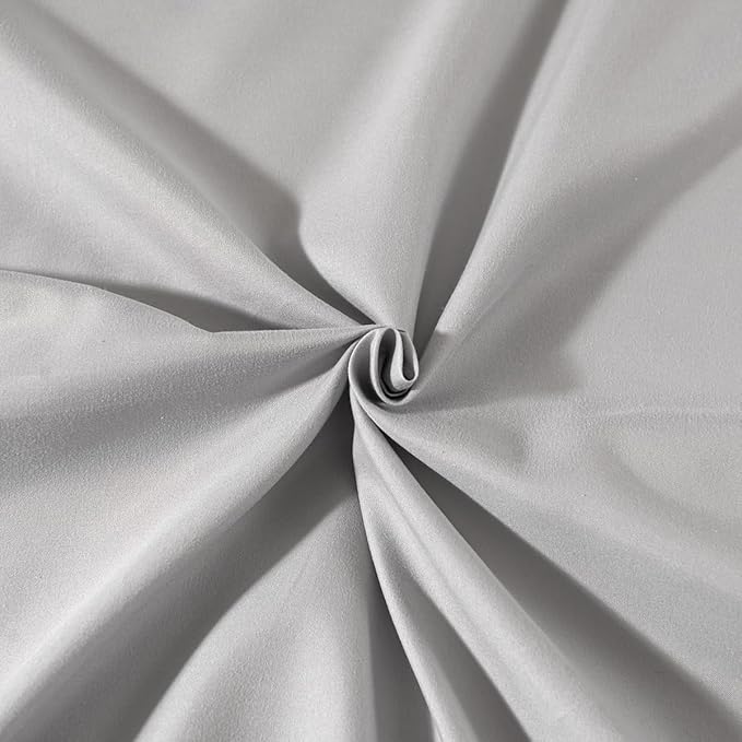 Light Grey Bed Skirt Twin Size Ruffled Bed Skirt with Split Corners, Twin Bed Skirt 18 Inch Drop,Twin Size Bed Skirt Light Grey for Ruffled Bed Skirt with Split Corners, Bed Skirt Twin Size