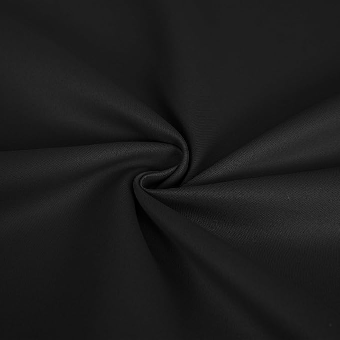 IGEMAEVE Blackout Curtains for Bedroom Rod Pocket Dark Grey 52" W x 96" L | - Image 4