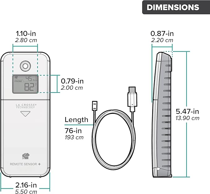 Leak Geek Area Detection Wi-Fi Alert System with The Bridge Gateway and Water Leak Area Detection Sensor with 76-inch Cable