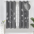 Dark Grey Blackout Curtains Energy Saving Light Blocking Curtains by ESTELARTEXTILER
