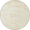 Round Area Rug Living Room: 4 ft Modern Washable Carpet Taupe | by FXRHLP