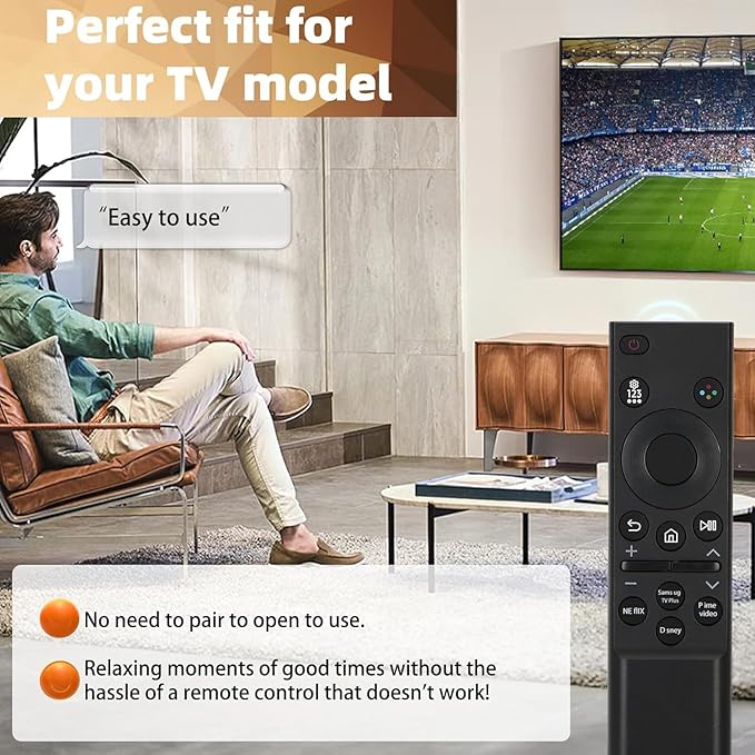 BN59-01388A Remote for Samsung Crystal 4K UHD CU7000 DU7200 Series Smart TV, Universal Bn59 Remote Control for All Samsung Smart QLED NEO LED 8K TVs, Universal for BN59-01388H BN59-01457A