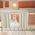 RYB HOME Half Curtain Tiers 36 inch Length, Rod Pocket | Short Blackout Curtains by RYBHOME