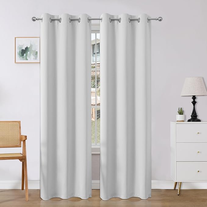 Joydeco Blackout Curtains 108 Inches Long 2 Panels Set, Thermal Insulated Long by JOYDECO