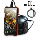Epicmate Triple Lens Sewer Inspection Camera-Endoscope Camera with Light 50 ft, 5" IPS Sewer Snake Camera with Lights 1080P Industrial Borescope, IP67 Waterproof Plumbing Pipe Snake Camera(32G Card)