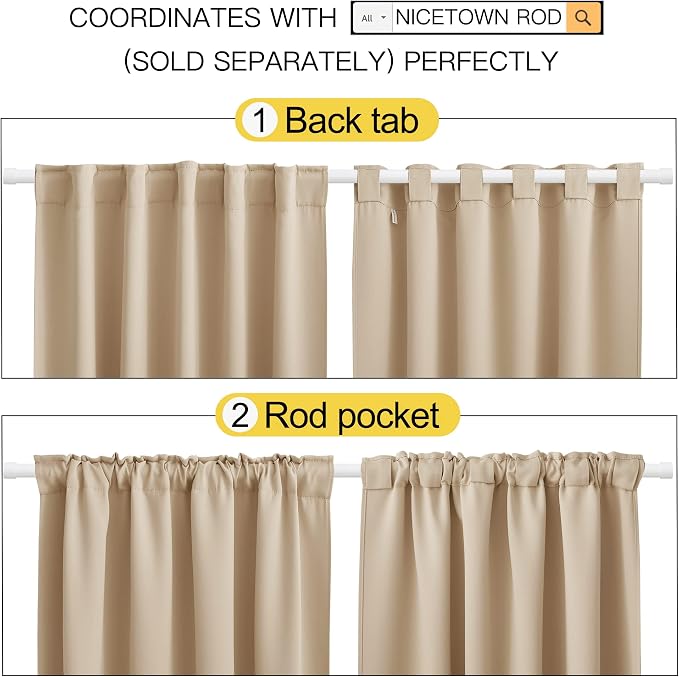 NICETOWN Window Treatment Elegant Curtains - Image 3