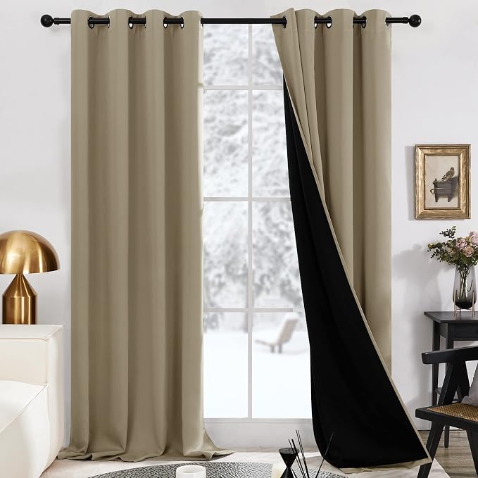 Deconovo High Density 100% Blackout Curtains, Thermal Insulated & Energy Saving by Unknown