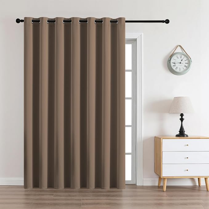 CUCRAF Custom Khaki Blackout Curtains 1 Panel Set, Thermal Insulated Grommet by CUCRAF