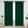 COSVIYA Grommet Room Darkening Dark Green Curtains 84 inch Long by COSVIYA