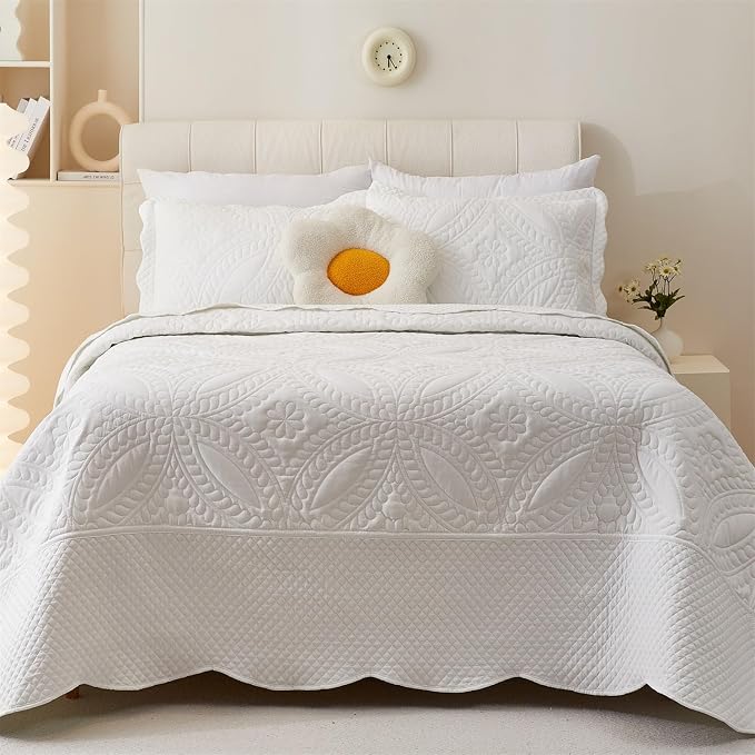 Cmfshape King Bedspread 106"x96", 3 Piece King Quilt - Image 2