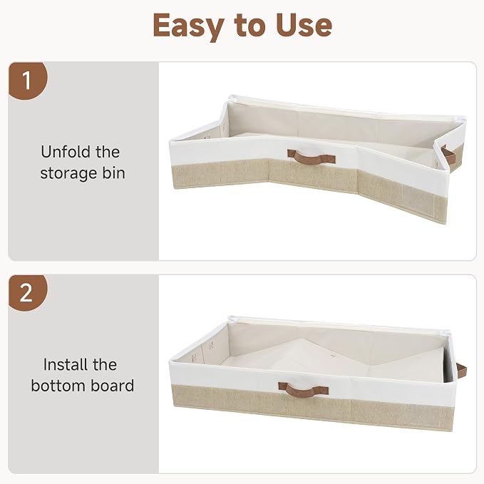 StorageWorks 6 Inch Low Profile Under Bed Storage Containers - Image 7
