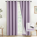 COSVIYA Lilac 100% Blackout Curtains by COSVIYA