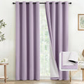 COSVIYA Lilac 100% Blackout Curtains by COSVIYA
