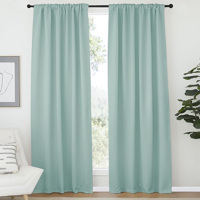 NICETOWN Bedroom Blackout Draperies and Window Treatment- 52 Width X 72 Length - Image 2