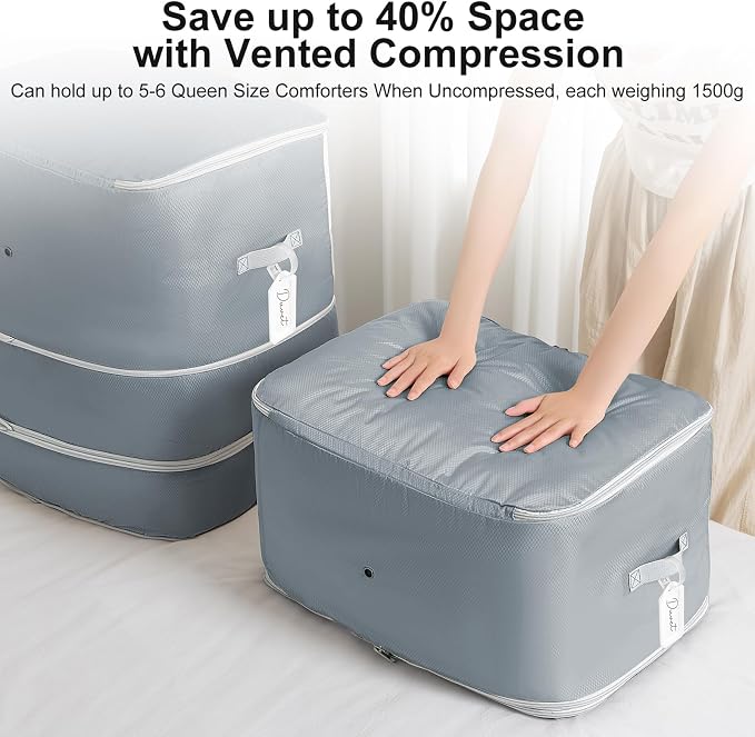 Comforter Storage Bag -Large Capacity Blanket Storage Bags 3-Layer Ultra Space - Image 3