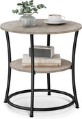 VASAGLE 21.7-Inch Round Side Table, 2-Tier End Table | Nightstand by Unknown